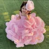 Robe de bal à volants, robes à fleurs pour filles, couches de Tulle moelleuses, robe d'anniversaire pour enfants, pour séances photo, 231220