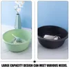 Bath Accessory Set 2 Pcs Plastic Wash Basin Kitchen Sink Bowl Washing Vegetable Bathroom Face Cleaning Up Round Foot Soaking Hand