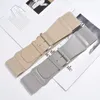 Ceintures Style Vintage Ceinture Taille Cinching Ceinture Élastique Joint Femme Cuir Assorti Manteau Vers Le Bas Boucle Ardillon