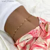 Chaîne de taille Beltes Cosysail Sexy Heart Chaîne de taille pour femmes fille minimaliste Hollow out coloré Chaîne de ventre de ventre Summer Beach Jewelry 2022L231221