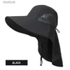 Brede rand hoeden emmer hoeden voor vakantie zomer dames en heren cap outdoor dames zomer zonnebrandhoed gezicht bescherming nek cape hat vissen hatl231221