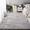 Tapis en fourrure gris clair super doux faux rabbit tapis de fourrure non glissement tapis de tapis de sol lavable chambre chambre à coucher décor de salon tapis 231221