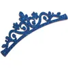 Hair Accessories 10PCS 18cm Born Vintage Crown Appliques For Kids Headwear Fashion Glitter Nonwovens Felt Patches