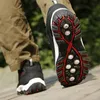 운동화 통기성 브랜드 야외 여름 가벼운 남자 S 모카신 트레킹 신발을 모방 신발을 가진 남자를위한 신발 트레킹 신발