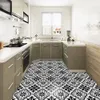 Self Adhesive Floor Tile Sticker Waterproof NonSlip Removable PVC Bathroom Kitchen Living Room Decor Peel and Stick Decal 231220