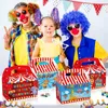 Confezione regalo DD226 4 pezzi scatola portatile cartoni animati per bambini animali da circo spettacolo carnevale festa di compleanno torta confezione di caramelle forniture per baby shower