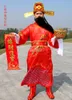 Celebration Chinese New Year Wealth God Mammon Costume Party Garment Festival Clothing Fortune King Cosplay Halloween Outfit