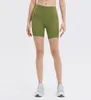 101 Shorts esportivos de treinamento de ioga de cintura alta para mulheres, shorts de motociclista com sensação nua, calças de treino de fitness à prova de agachamento, leggings de cor sólida, roupas 5382365