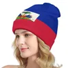 Berets Nation Haiti Flag Red Country Knitted Hat For Men Women Boys Unisex Winter Autumn Beanie Cap Warm Bonnet