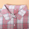 Women's shirt autumn new large-size women's long-sleeved new plaid button-down shirt coat lazy trend brand American to do old