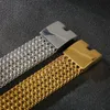Braccialette a maglie a maglia da 30 mm 316 Colore Goldsilver in acciaio inossidabile Braccialetti maschili 231221