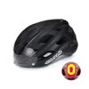 Road Bike Helmet Magnetic Suction Goggles Outdoor Sports Cycling Ntegrated Molding With LED Warning Light Bicycle 231221