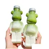 Vattenflaskor 400-700 ml tecknad Bearbrick Bottle Kawaii Plastic Drinking Cups Nail Art Diy Jewelry Bear Storage Drop Delivery Home G Dhumh