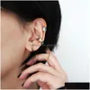 Stud Male Female Clips Earrings Without Holes Fake Korean Version Titanium Steel Fashionable And Personalized Ear Clip Drop Delivery J Dh7Gq