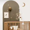 Baby Wooden Bed Bell Bracket Mobile suspendue Hangage de jouet Babe Baby Mobile Wood Toy Cloud Forme du porte-bois Bracket 231221