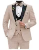 Herrenanzüge, königsblau, Slim-Fit, 3-teilig, zweireihig, für Hochzeit, Abschlussball, Party, Business (Blazer, Weste, Hose)