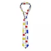 Noeuds papillon néo-plasticisme cravates unisexe polyester 8 cm étroit Mondrian abstrait géométrique art cou accessoires cravate fête de mariage