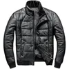 Genuine Leather Jacket Men Down Cotton-padded Parkas Men's Real Sheepskin Coats Man Slim Thick Winter Jackets Jaqueta 231221