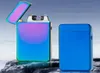 High Quality USB Electric Dual Arc Lighter Rechargeable Windproof Electronic Lighter Plasma Cigar Cigarette Thunder Pulse Cross Li4767028