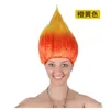 Carnaval Women Wig Red Flame Flaming Hair Hat Party Birthday Party Funny Cosplay Headwear Headgear Headwress for Festival 231220