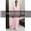 Women's Blazer Set of 2 Elegant Double Breasted Long Coat Women's Slim Party Dress Blazer Pants Commuting Elegant Tall Blazer 231220