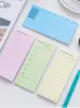 Anteckningsbok färgglad enkel planerare pad weekly student kontor stationer för att göra listan klisterhäftande klistermärken memo