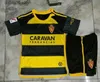 I fan tops Tees 23 24 Real Zaragoza Fran Gamez Maglie di calcio Zapater 2023 2024 Home Away Jersey Pombo Kagawa Shirts da calcio Guti Javi Ros Men Kids L Suarez Camiseta De F