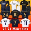 Fanów TOPS TEE 23 24 Bellingham Jersey Vini Jr Camavinga Tchouameni Modric Rodrygo Football Shirt Wersja Camiseta Men Kids 2023 2024 Real Madryt