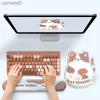 На запястье мыши на запястье покоя Kawaii Cat Mouse Pad с Wirst Rest Memory Foam Silicon Keyboard Pad Set Office Computer Desktop Mousepad Gamer Gamingl231221