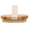 Bath Brushes, Sponges & Scrubbers New Body Brush Bath Natural Boar Bristle Organic Dry Skin Bamboo Wet Back Shower Brushes Exfoliating Dhbu3