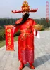 Celebration Chinese New Year Wealth God Mammon Costume Party Garment Festival Clothing Fortune King Cosplay Halloween Outfit