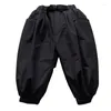 Trousers Childrens Down Pants 2024 Winter Warm Thickened Waterproof Kids Boys Outerwears Solid Versatile Child