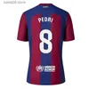 Поклонники вершины Tees Barcelonas 125th Anniversary Jerseys Pedri Gavi 2023 2024 Barca Rolling Stone Специальные футбольные рубашки Розалия Мотомами Джерси 23 24 Lewandowski Joao