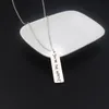 Collares colgantes RJ Eres el collar inspirador de letras es un accesorio de joyería de cadena de acero inoxidable personalizado Gift213s