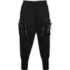 High Street Overalls Zipper Three-dimensional Large Pockets Hip Hop Lun Energy-saving Beam Male Feet Pants