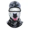 Imperméables respirant et doux masque de couverture de tête d'animal pour la protection du visage chaud élastique velours équitation ski