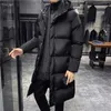 Vestes d'hiver pour hommes à capuche décontracté Long vers le bas plus épais chaud Parkas vêtements pour hommes manteaux Slim Fit 5XL 231221