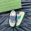 Moda Top Sapatos Designers Real Leather Handmade Canvas Gradiente Multicolor Sneakers Tênis Treinadores de calçados famosos da marca S537 004