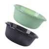 Bath Accessory Set 2 Pcs Plastic Wash Basin Bathroom Kitchen Sink Bowl Footbath Face Washing For Household Tub