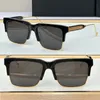 2024 Seasonal New THE Stranger II Sunglasses Designer Mens Brand Buffalo Horn Black Square Frame Beach Driving Style Sunglasses with Box Stranger