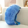 Simulation Insect Backpack Plush Toys Soft Stuffed Cartoon Doll Watermelon Worm Animal Toy Creative Gift for Children Kids Girls 231220