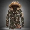 Мужские куртки зимнее пальто мужчины Parka Homme 5xl Camouflage Parka Mens Winter Jacket Мужские меховые воротнички мода средняя длинная дорожка T231221