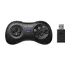 Беспроводной черно-белый геймпад 8BitDo M30 2,4G для Gega Genesis Mini и Mega Drive Mini — беспроводной игровой контроллер 231220