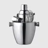 1Set 350-800ML Stainless Steel Boston Cocktail Shaker Mixer Wine Martini Bartending Drink Party Bar Lemon Tea Tools Storage Rack 231220