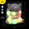 20cm Hamster Mini Glowing Doll Toys LED Light up Plush KIds Birthday Gift Soft Cute Luminous Throw Pillows Stuffed Animals 231220