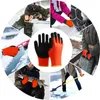 Термические рабочие безопасные перчатки Полностью теплые флисовые подкладки внутри воды- резиновый латексный латекс, покрытый антикайром