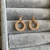 Brand Brand Women Designer Studs Logo Stampato con Orecchini a coppia di diamanti in acciaio in acciaio all'ingrosso