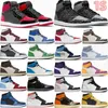 1S basketbalschoenen mannen gefokt patent zeester rebellione koninklijke teen obsidiaan pine lucky greenchicago schaduw donker mokka man vrouw high top sneakers