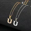 Pendant Necklaces 1 English Letter S Fashion Lucky Necklace 26 Alphabet Initial Sign Mother Friend Family Name Gift Jewelry