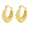 Boucles d'oreilles créoles pour femmes, croissant Huggies, créoles torsadées en acier inoxydable en forme de crevette, bijoux uniques